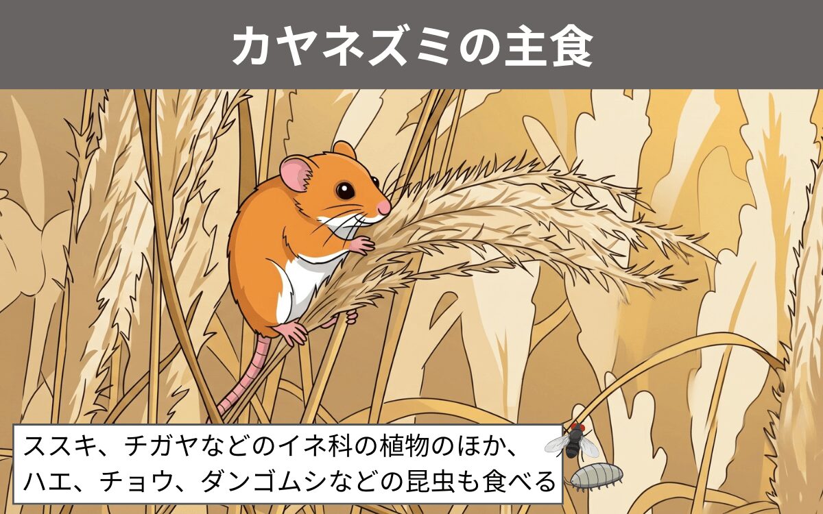 カヤネズミの主食