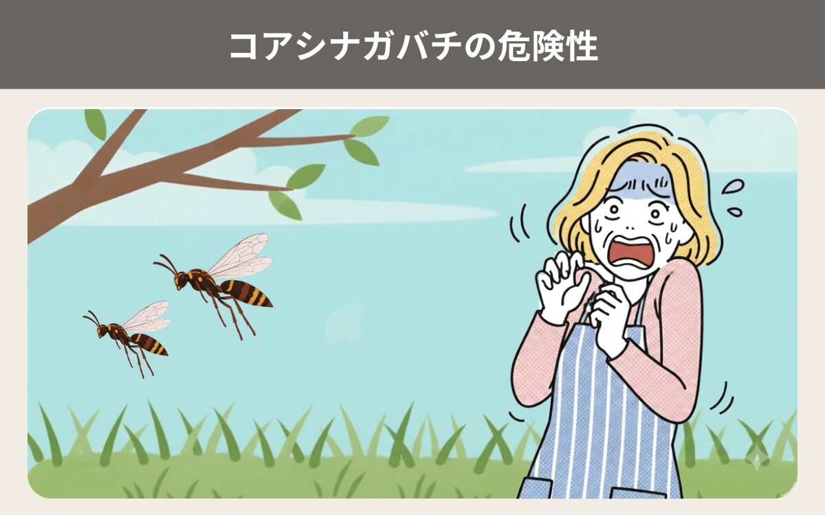 コアシナガバチの危険性