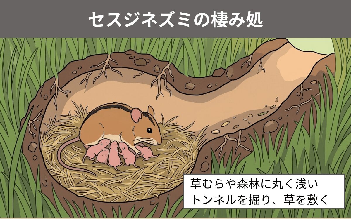 セスジネズミの棲み処