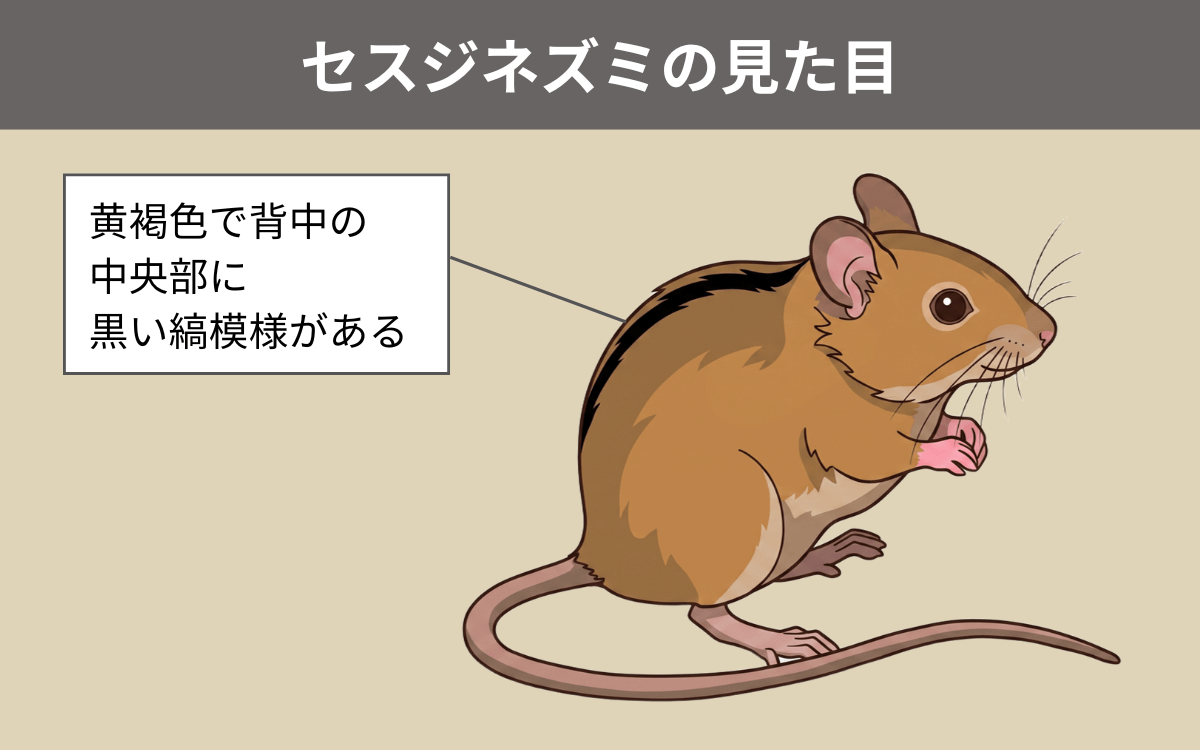 セスジネズミの見た目