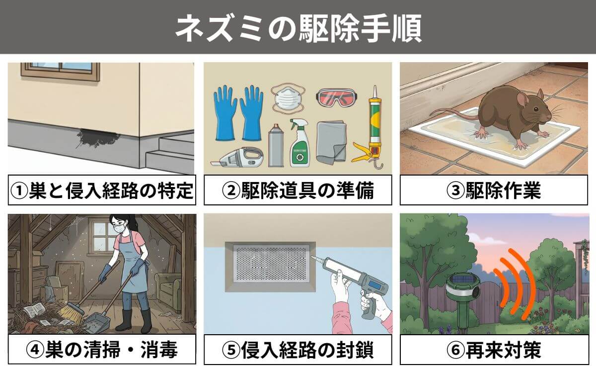 ネズミの駆除手順