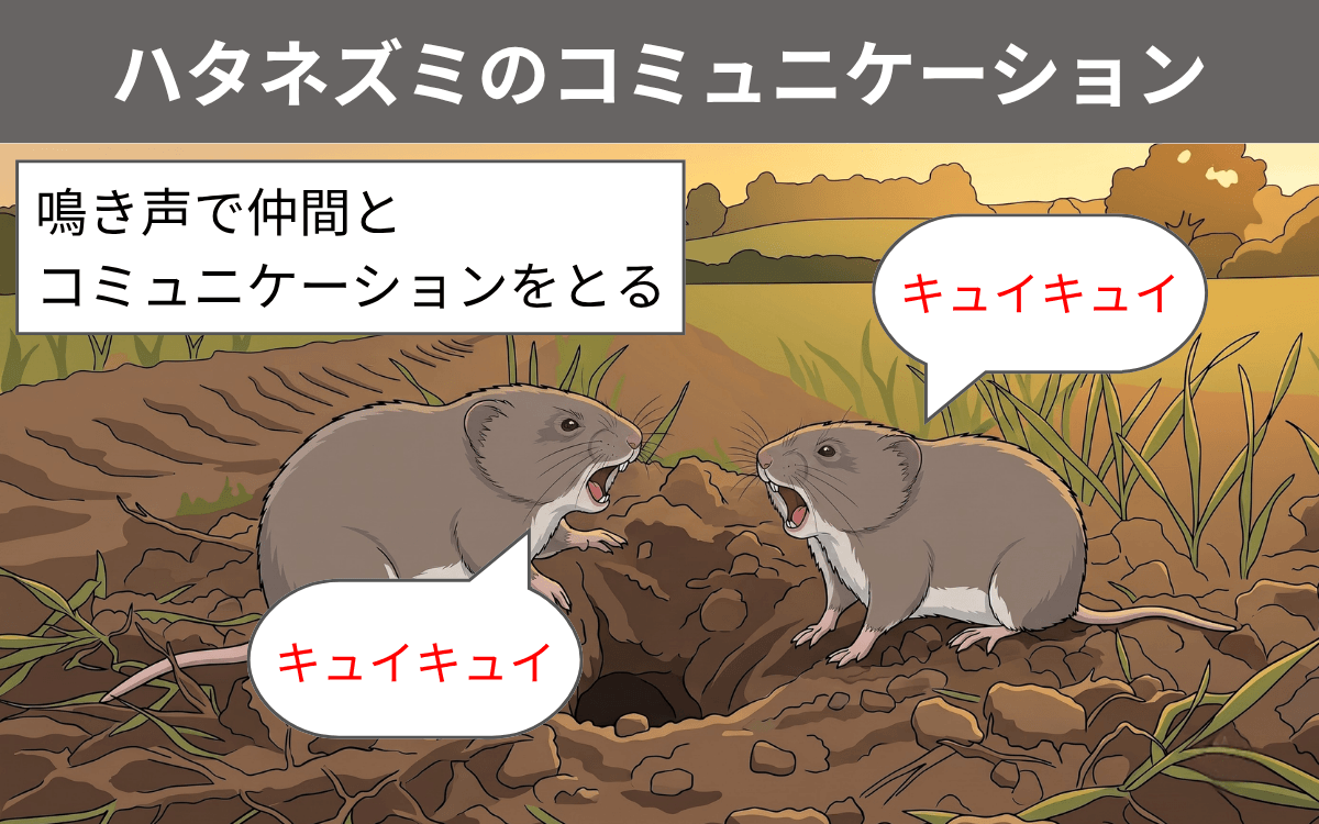 ハタネズミのコミュニケーション