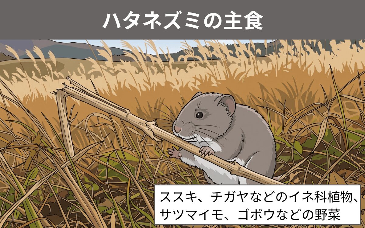 ハタネズミの主食