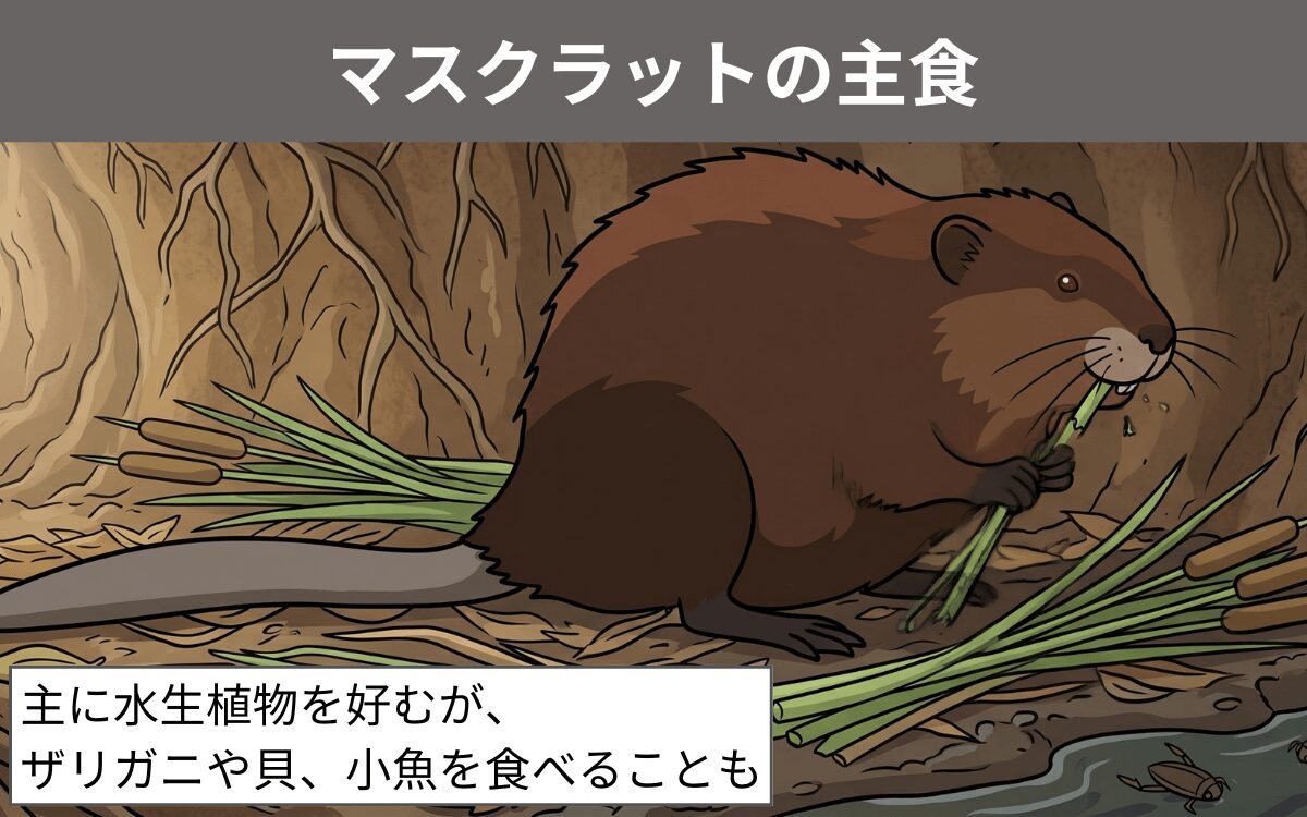 マスクラットの主食