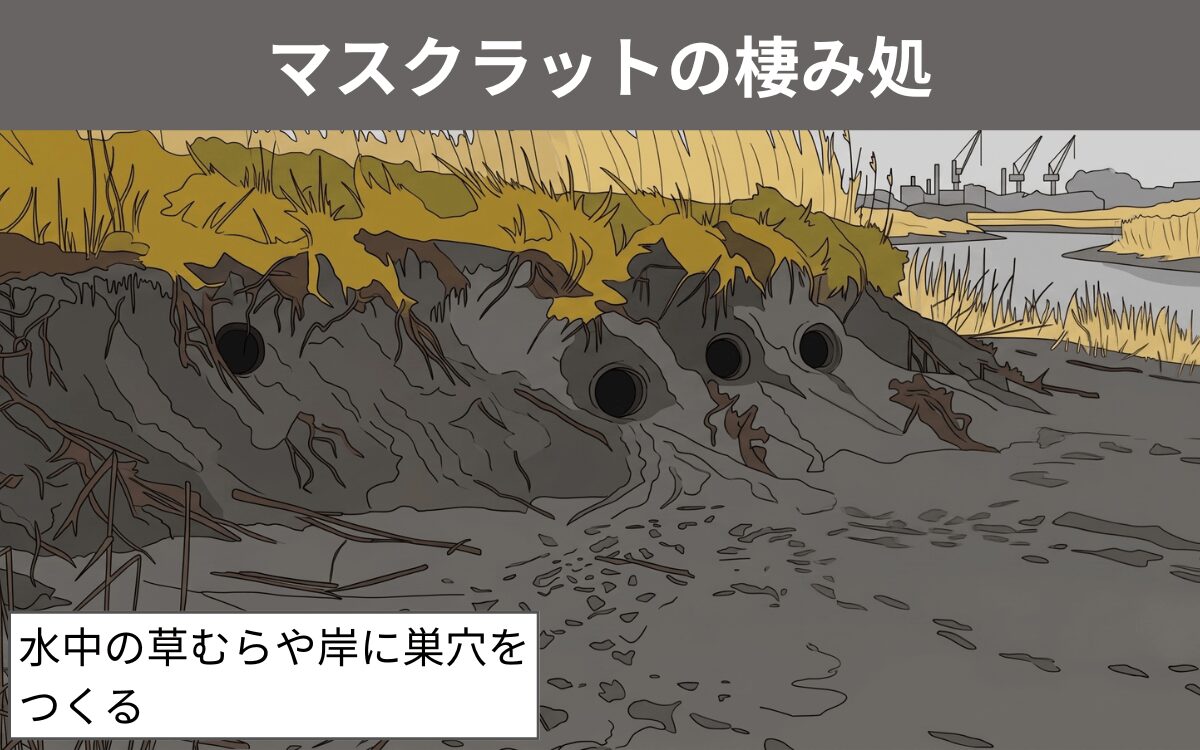 マスクラットの棲み処
