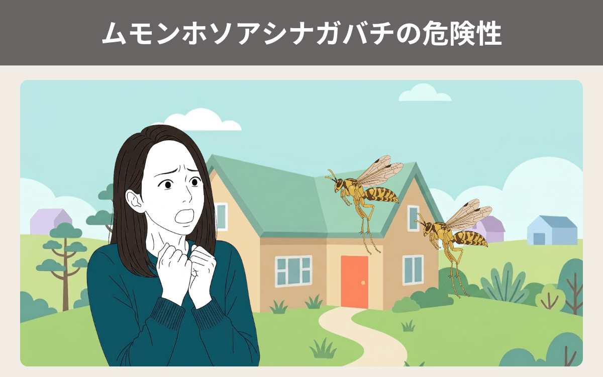 ムモンホソアシナガバチの危険性