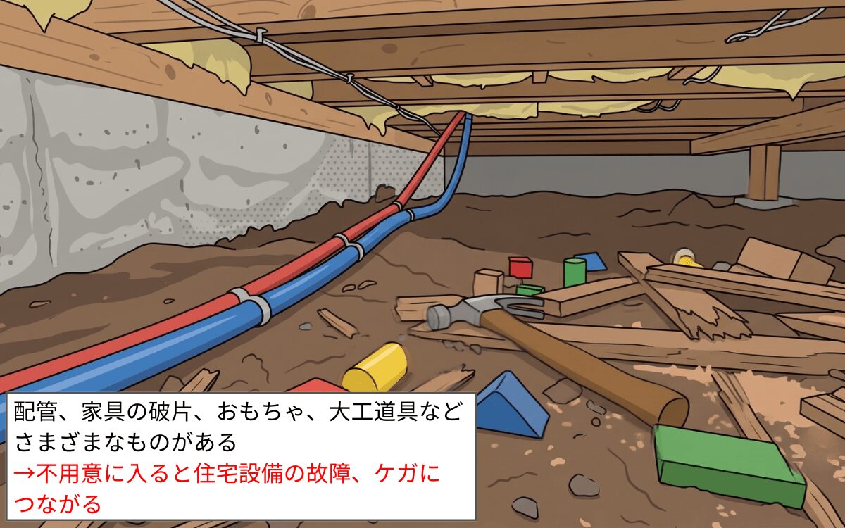 床下にあるもの