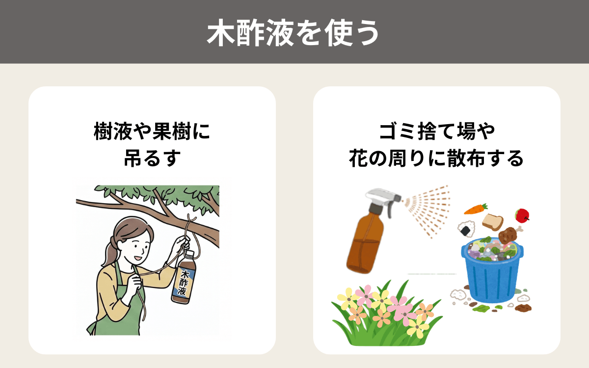 木酢液を使う
