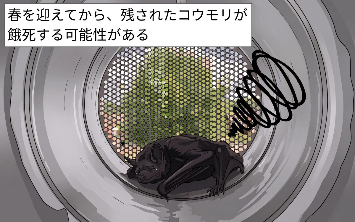 死骸が残る危険も