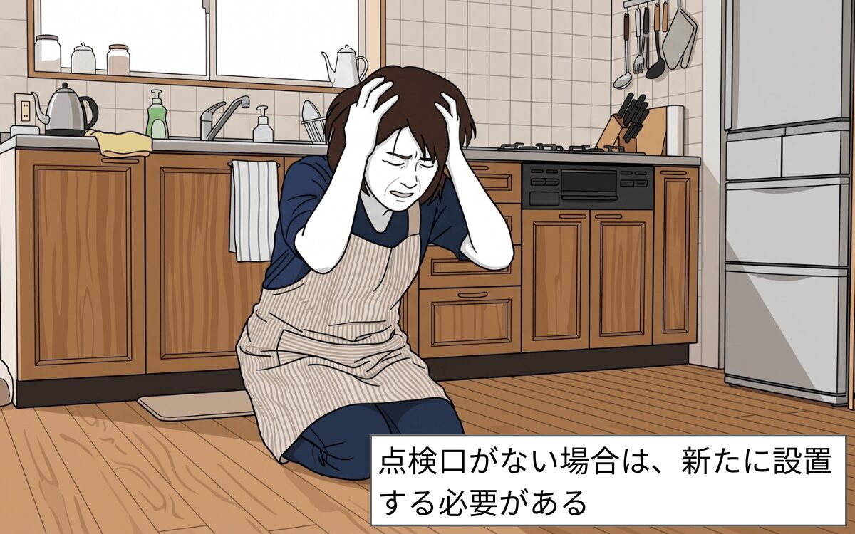 点検口がない