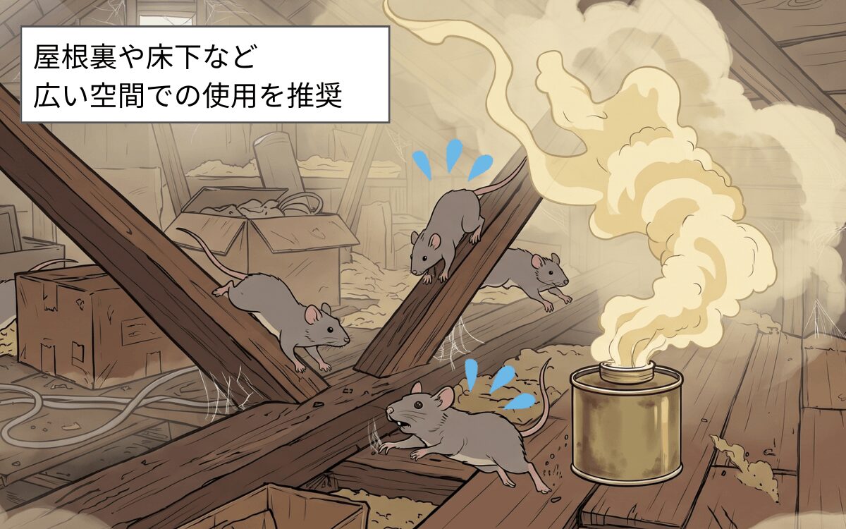 燻煙剤を使う方法
