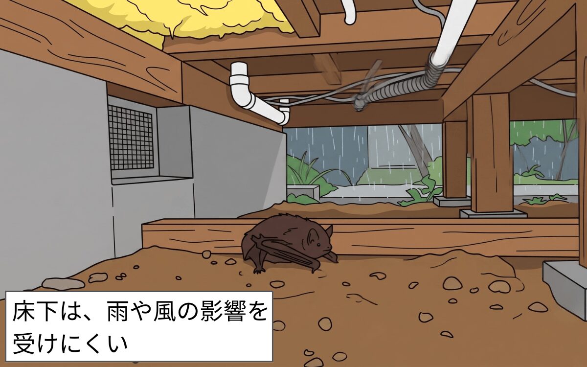 雨風をしのぐ