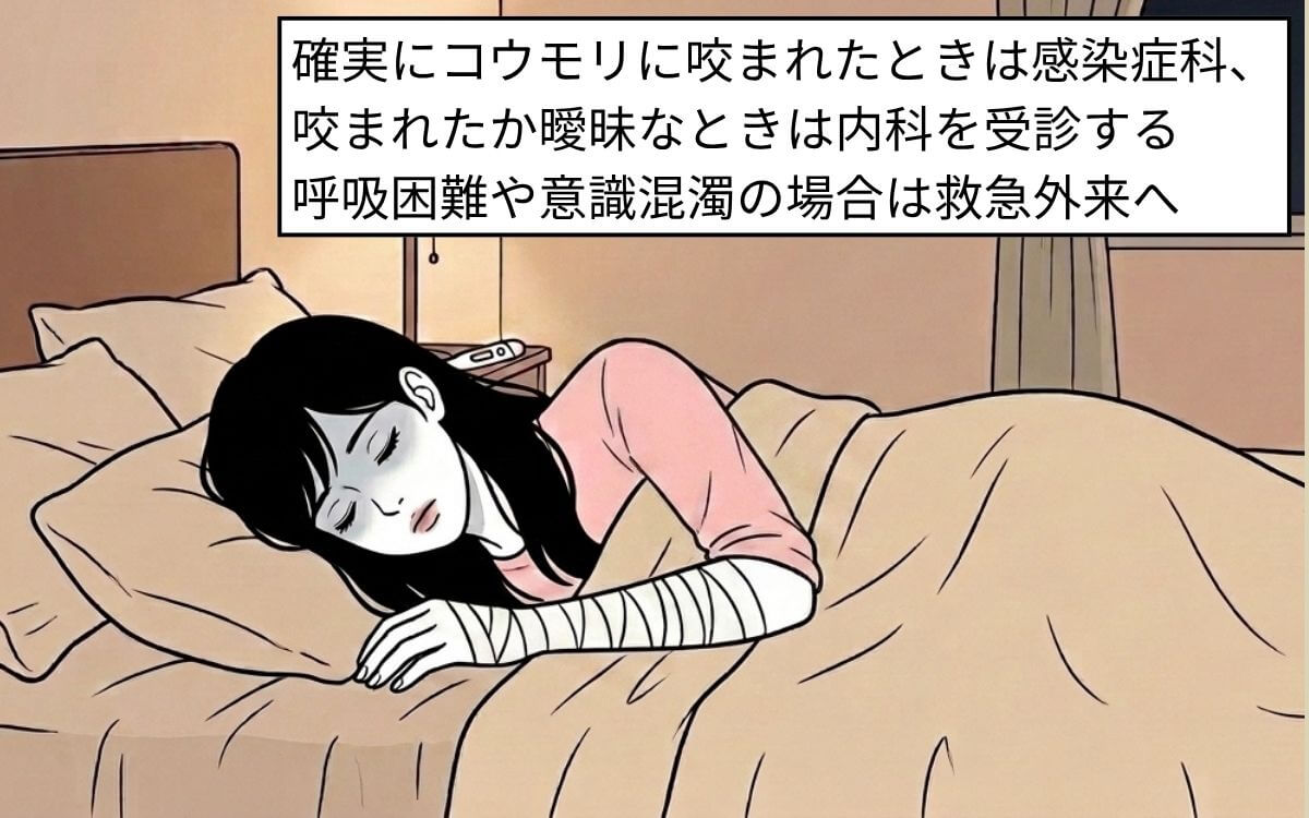 【発熱、頭痛、悪寒、嘔吐】感染症科、内科、救急外来を受診する