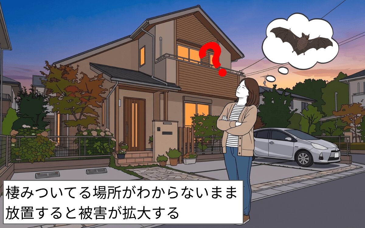 どこに棲みついているかわからない