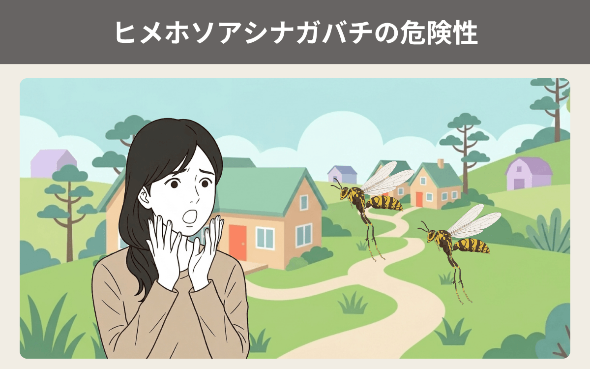 ヒメホソアシナガバチの危険性