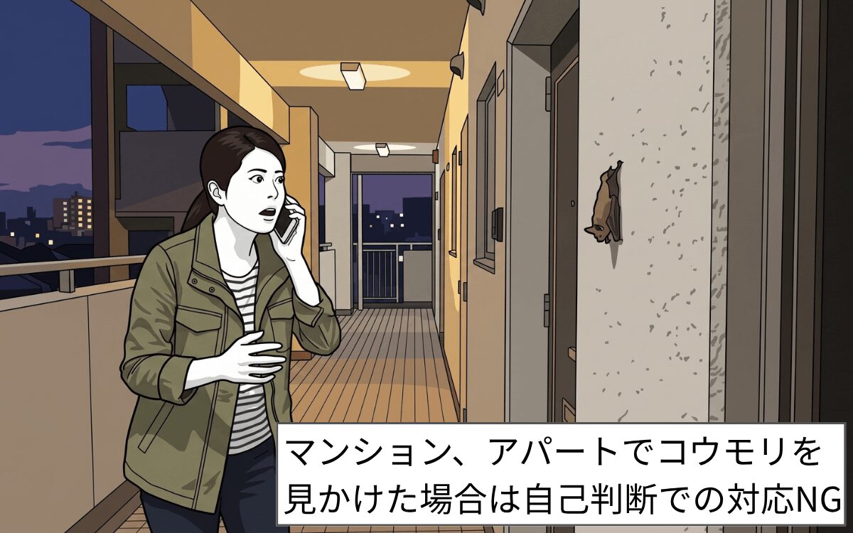 マンション、アパートでコウモリ被害にあったら？