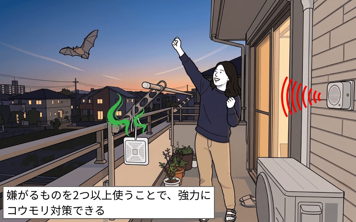 嫌がるものを2つ以上併用する