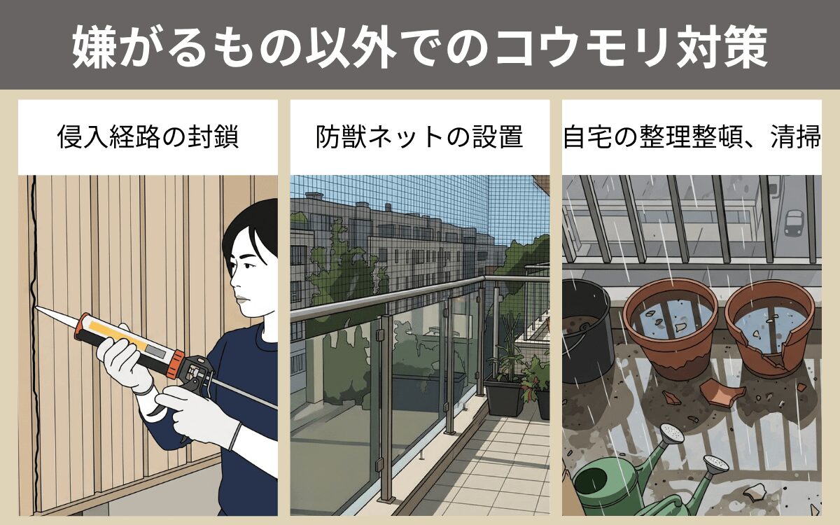 嫌がるもの以外でのコウモリ対策