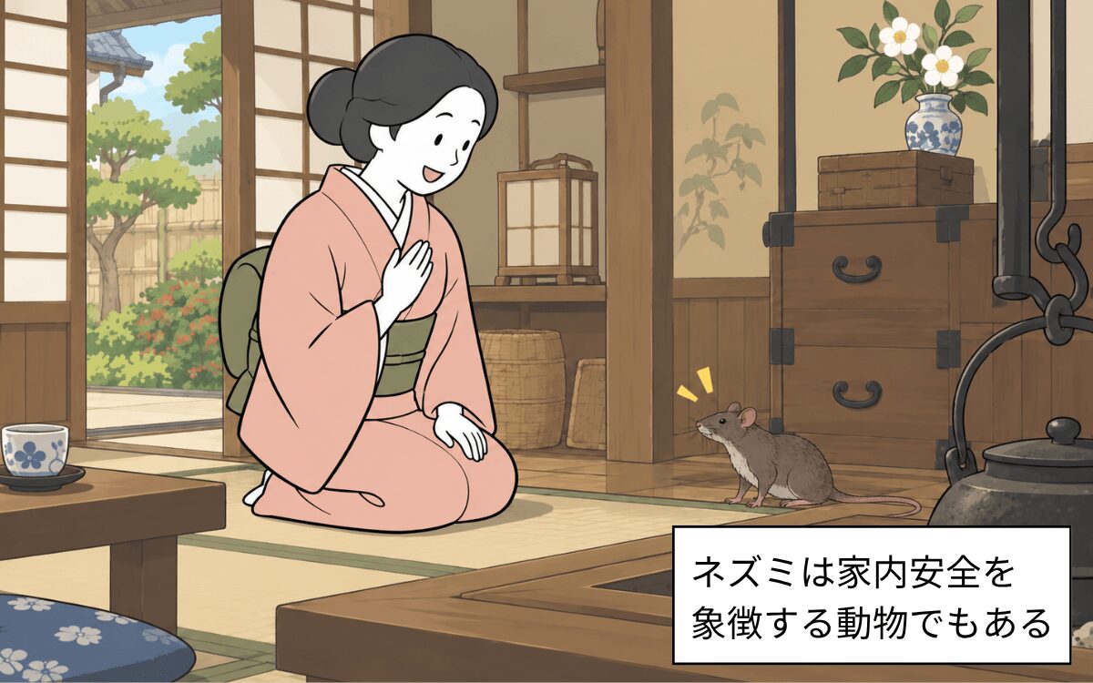 ネズミは家内安全の象徴