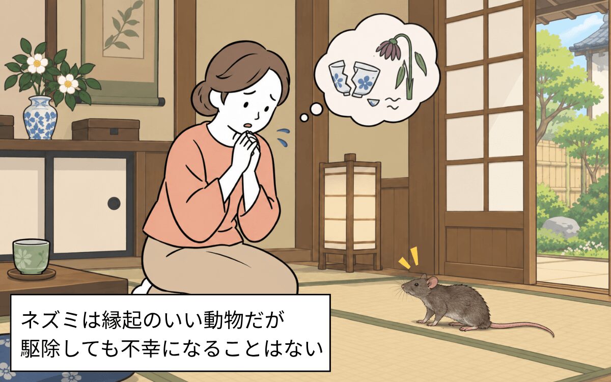 ネズミを駆除しても不幸にはならない