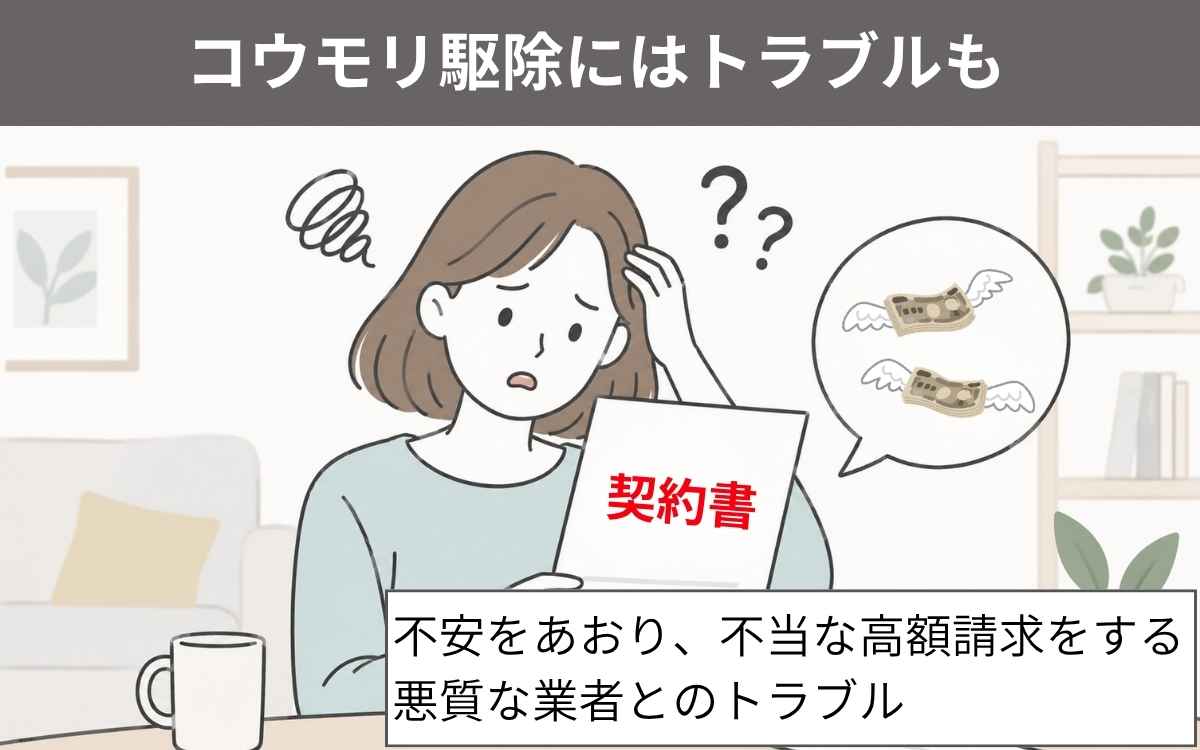 コウモリ駆除にはトラブルも
