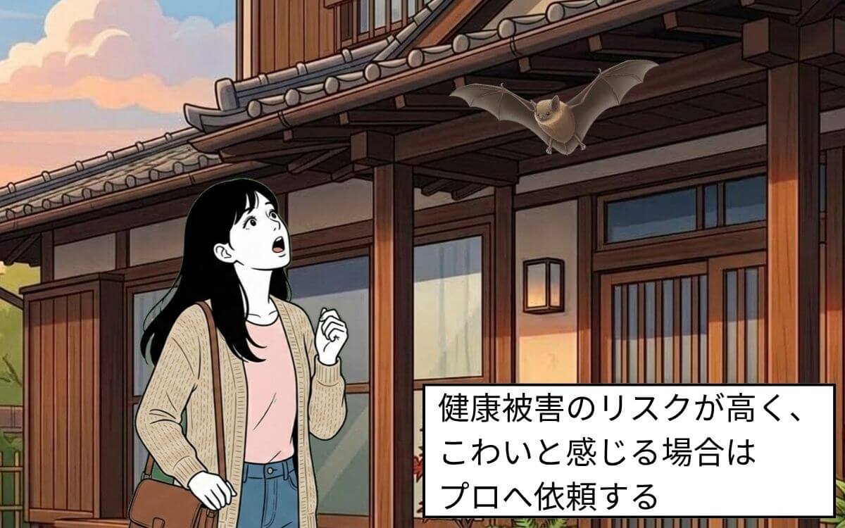 コウモリがこわいときもプロへ依頼
