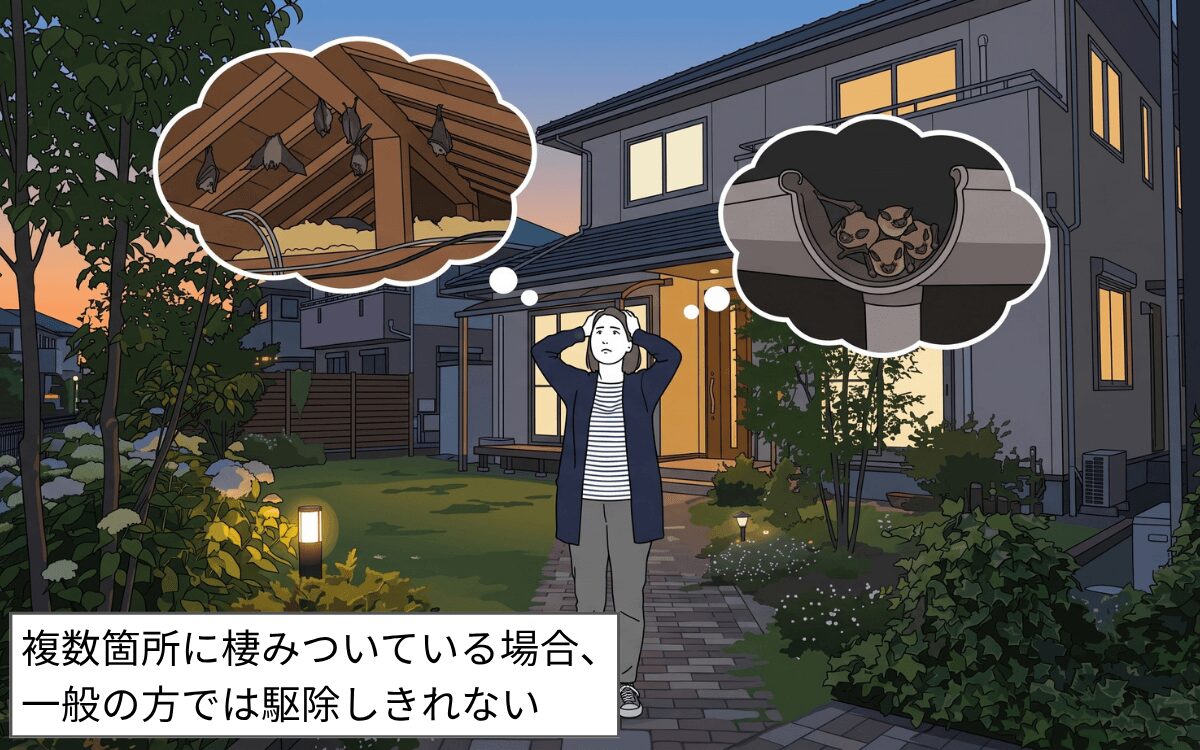 シャッター以外にも棲みついている