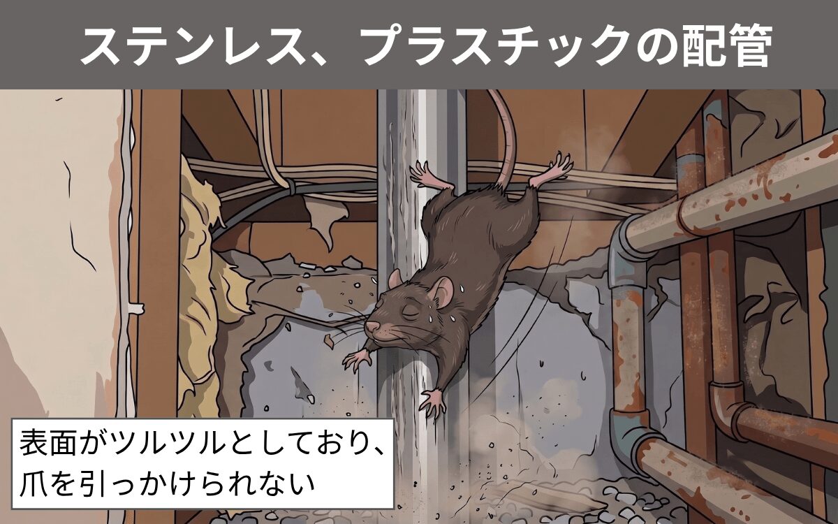 ステンレス、プラスチックの配管