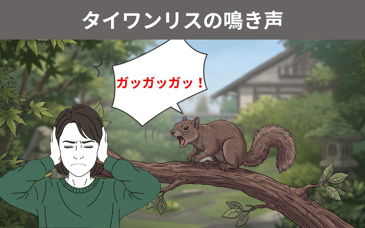 タイワンリスの鳴き声 2
