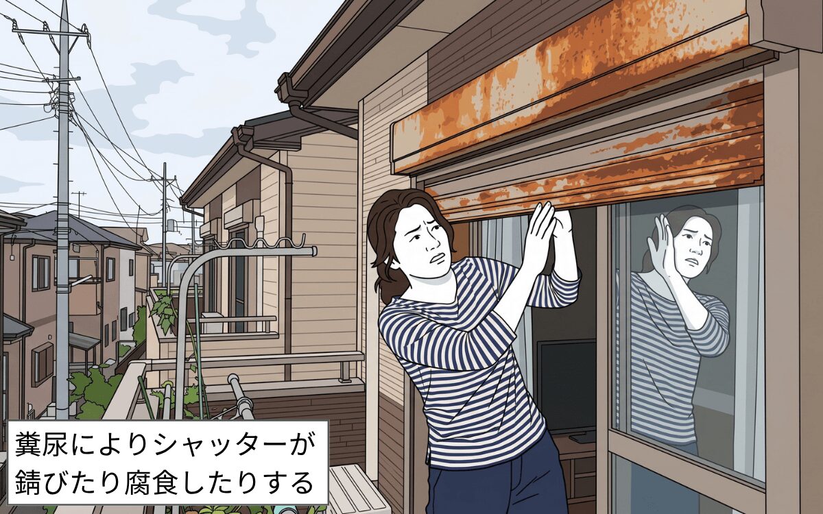 住宅被害 シャッター
