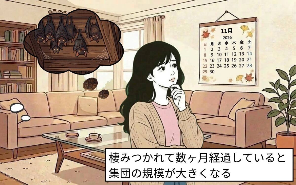 棲みついてから長期間経過しているときもプロへ依頼