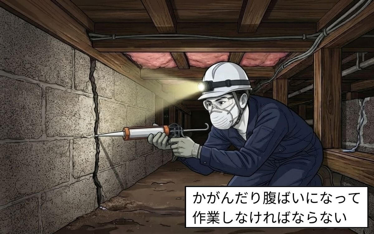 狭い場所はプロへ依頼