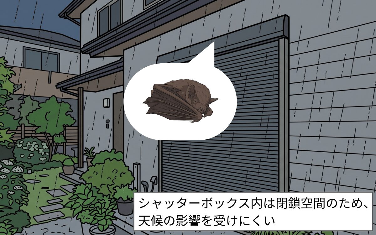 雨風をしのげる