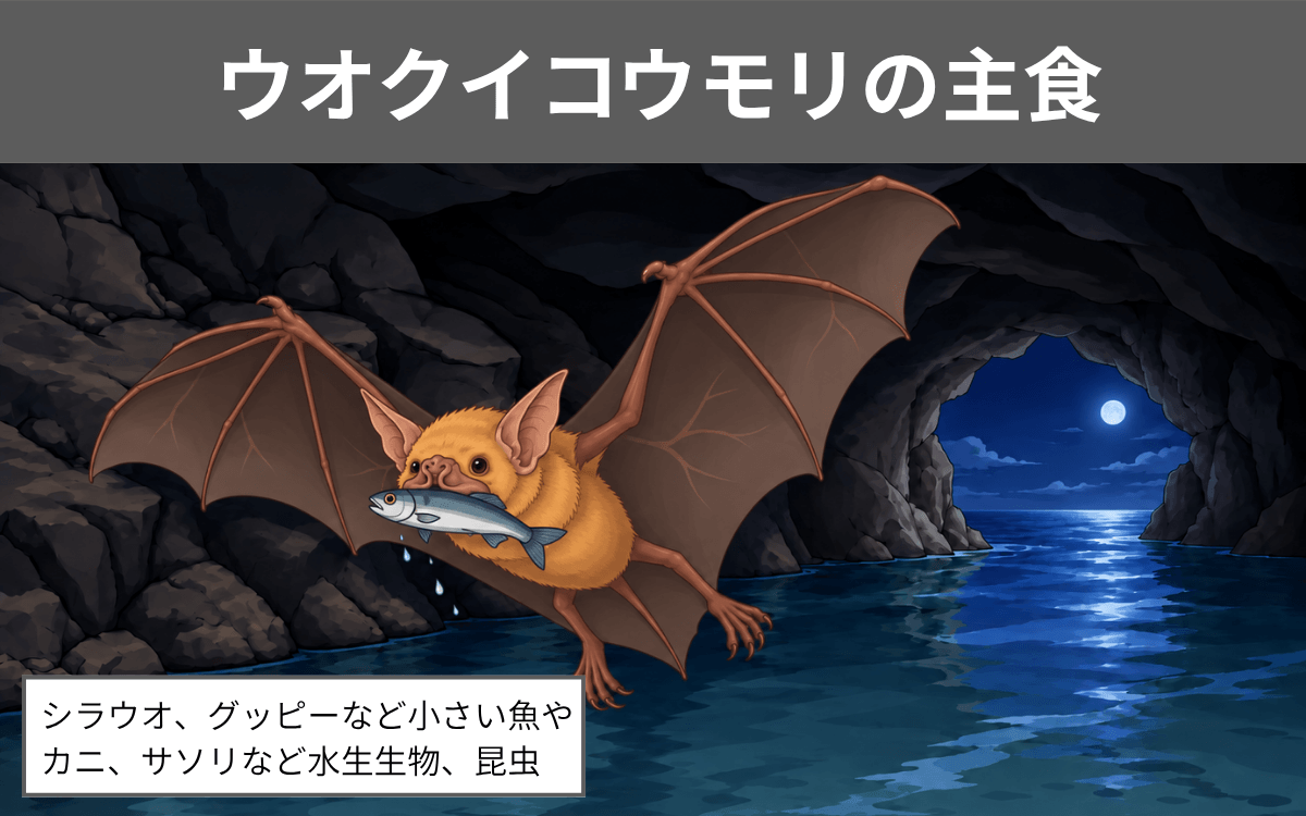 ウオクイコウモリの主食