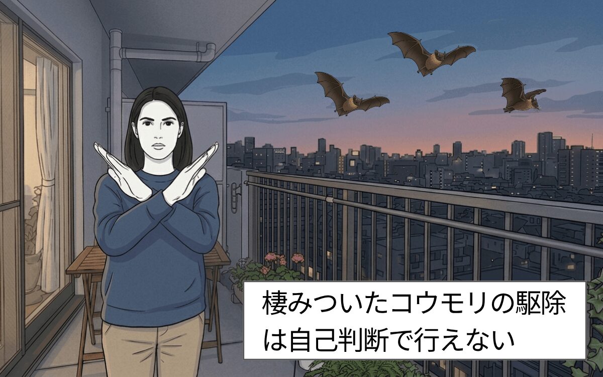 【注意①】自分でできるのは棲みつく前の対策のみ