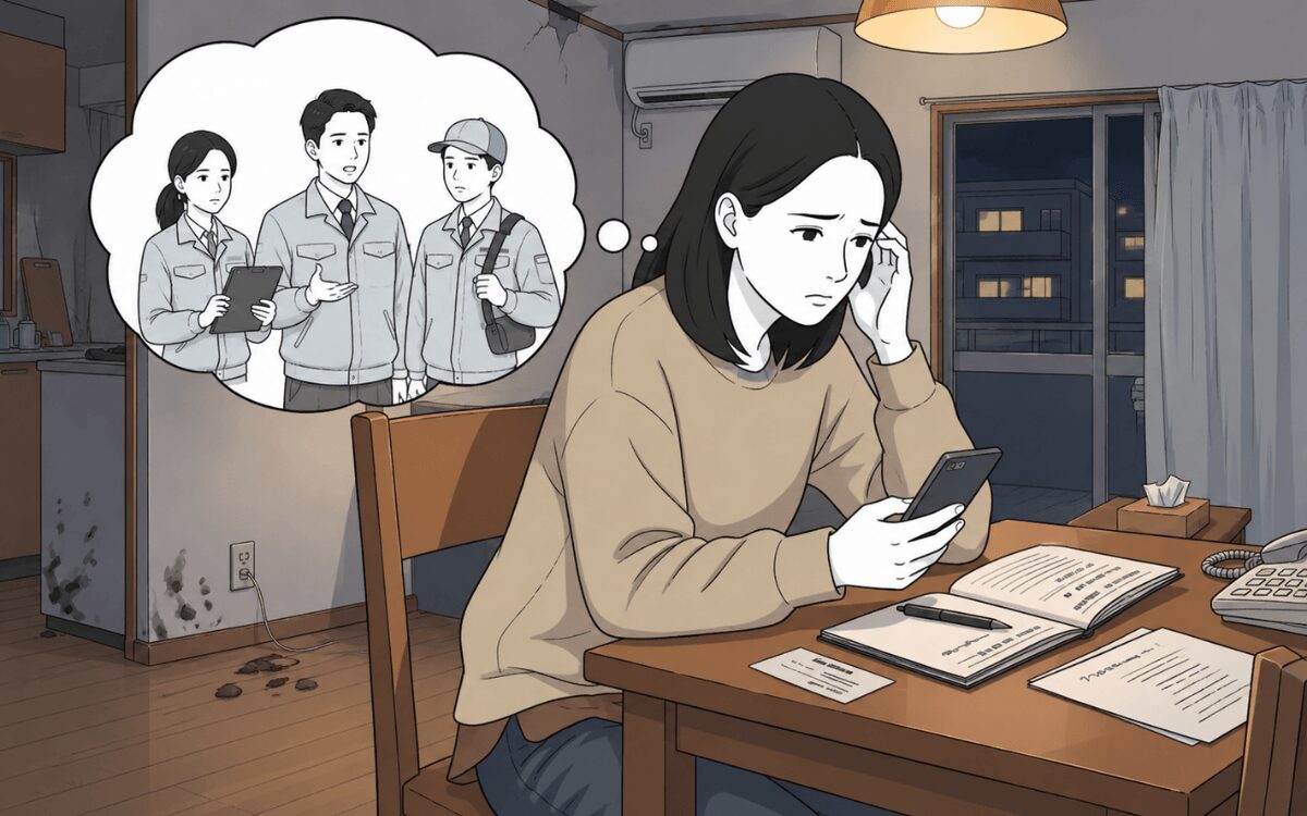 アパートにコウモリがいたらまず管理会社、オーナーへ！