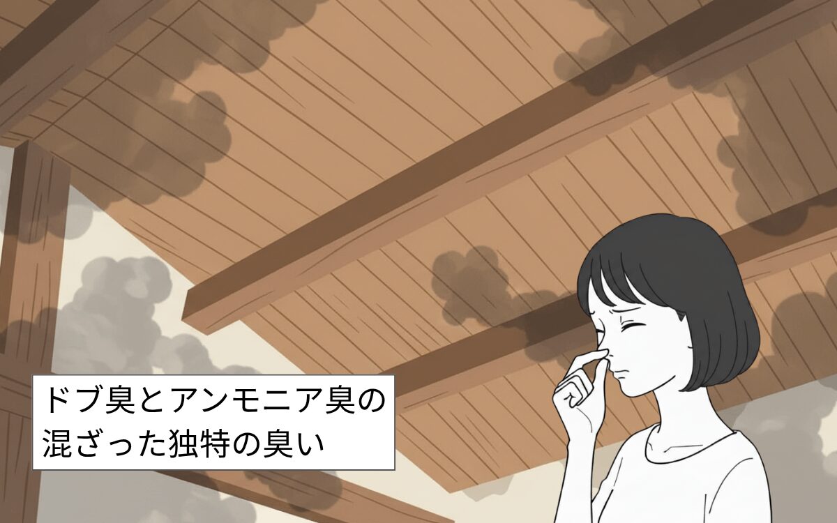 アブラコウモリによる悪臭被害