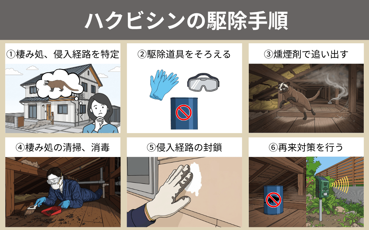 ハクビシンの駆除手順