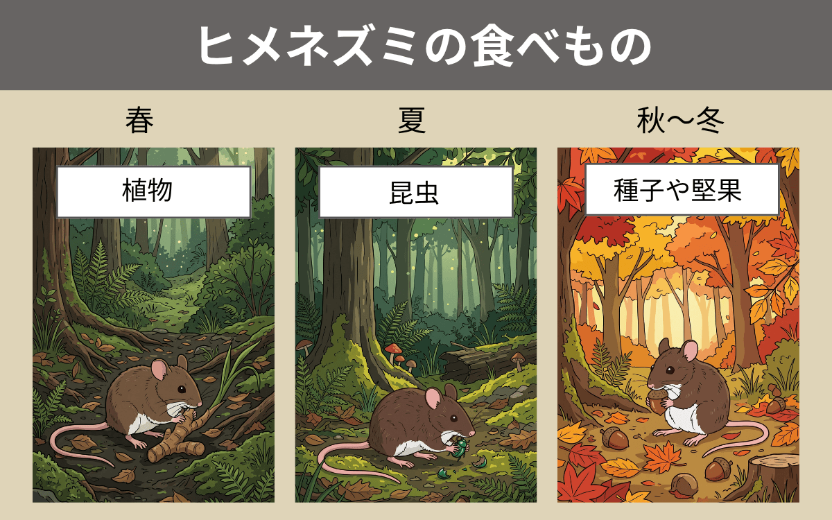 ヒメネズミの食べもの