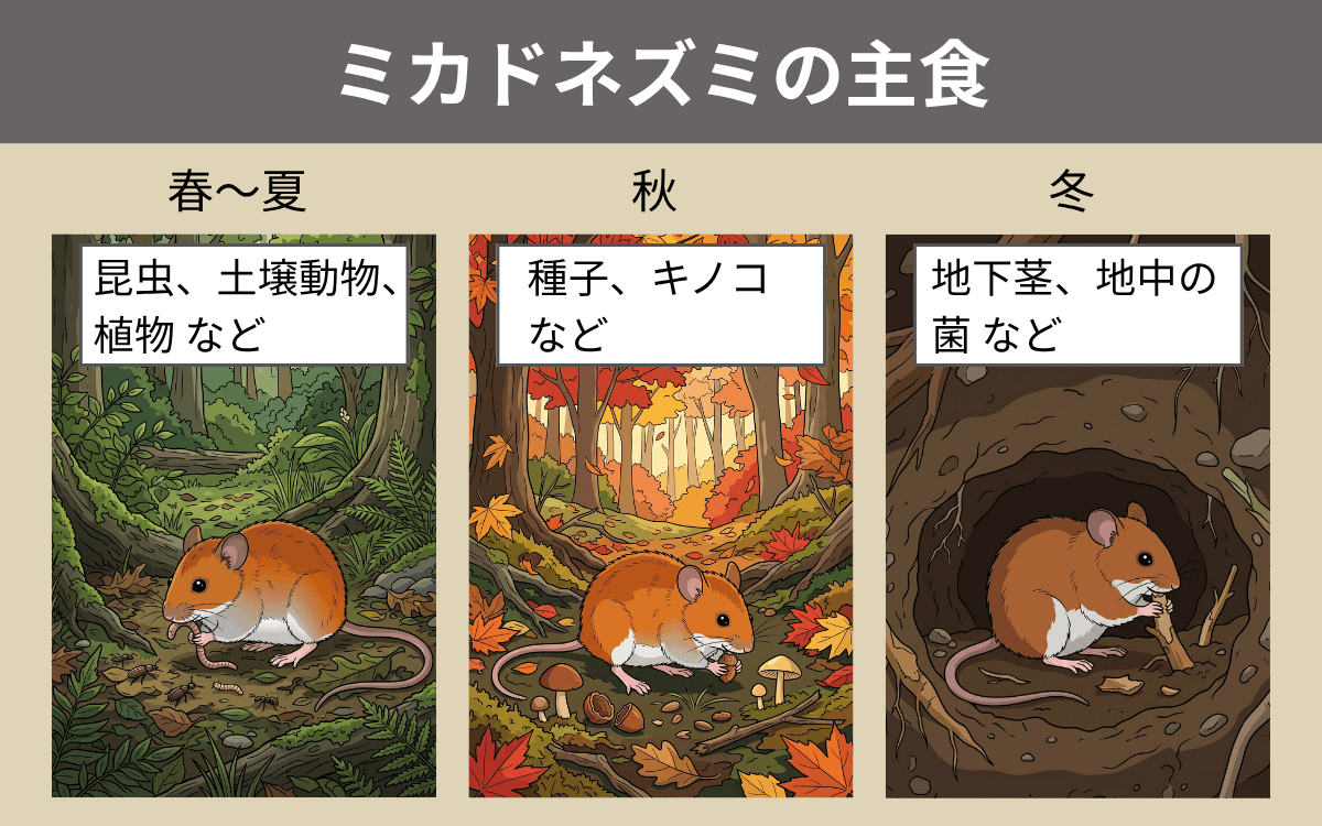 ミカドネズミの主食