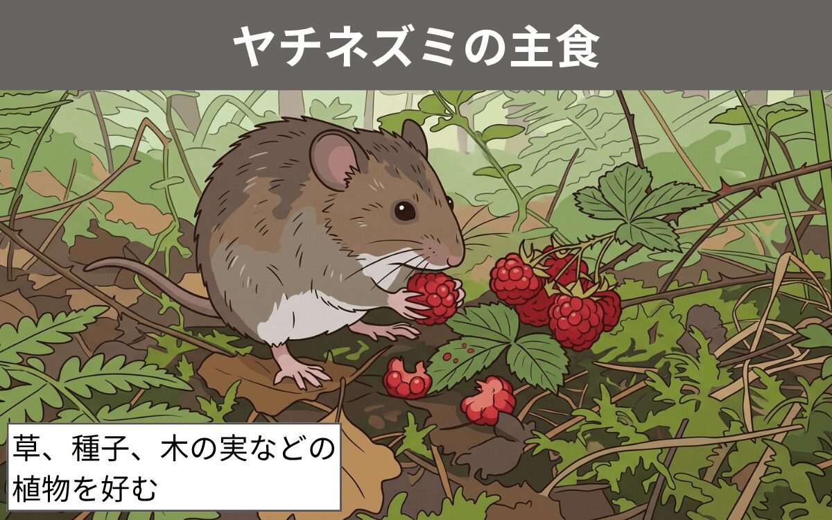 ヤチネズミの主食