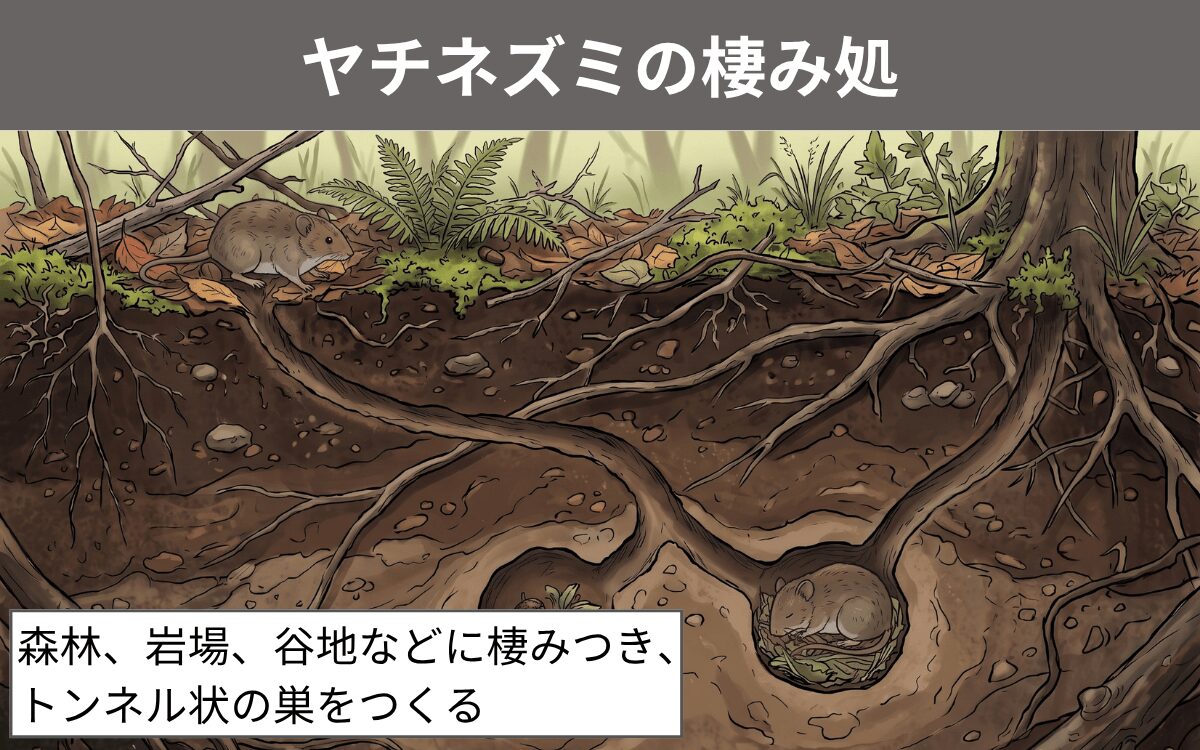 ヤチネズミの棲み処