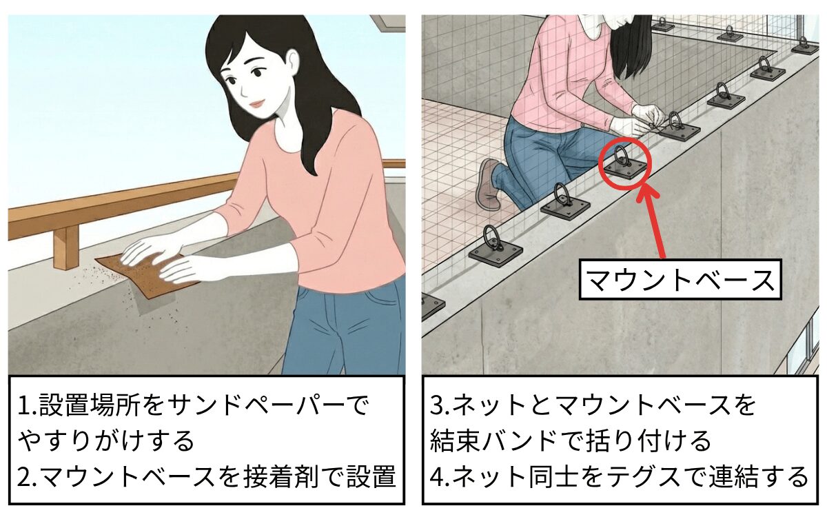 防獣ネットの設置方法