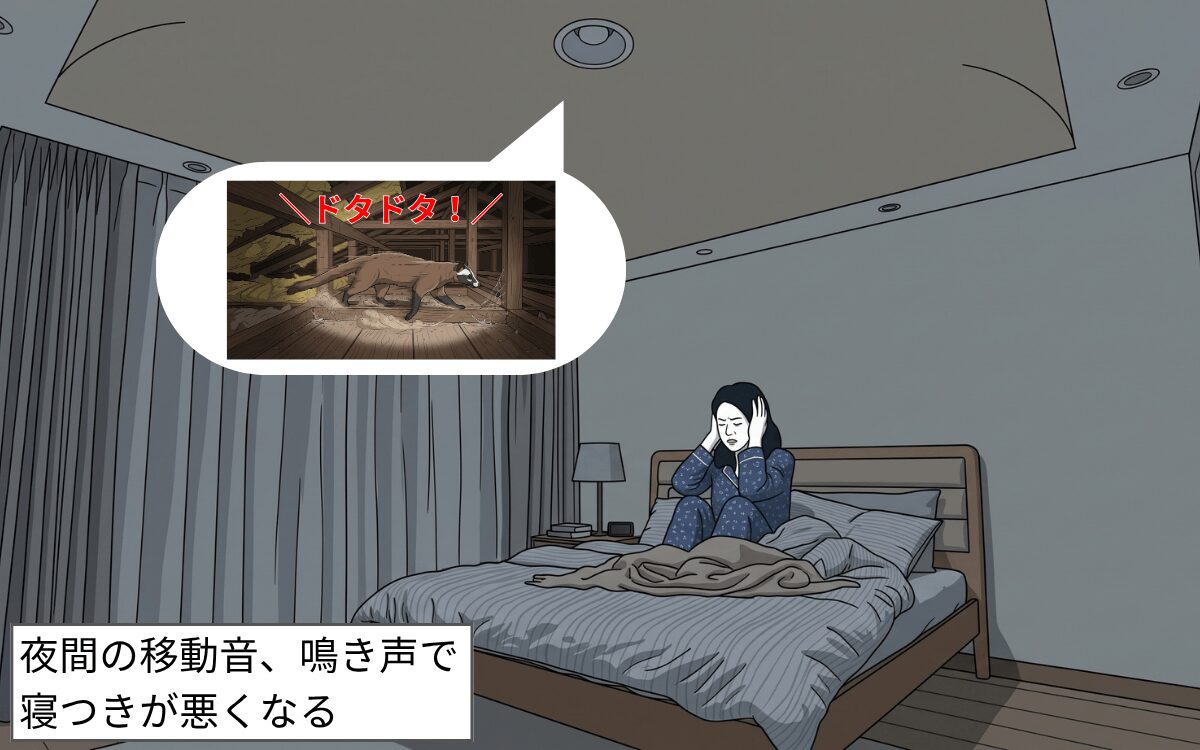 騒音被害 ハクビシン