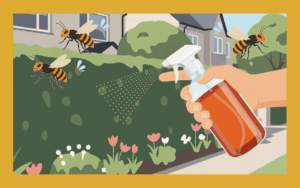 スズメバチに木酢液は効果あり？ニオイを利用した忌避方法