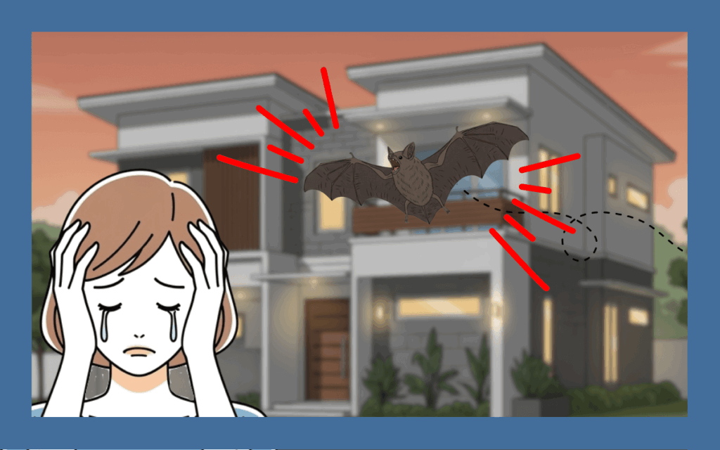 駆除したコウモリが戻ってくる！？再来の悲劇