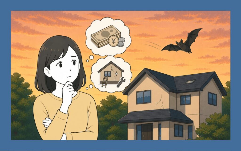 コウモリ駆除に火災保険が使えるのか