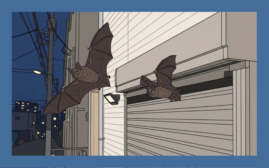 シャッターにコウモリの巣が！自分で駆除する？プロに依頼？